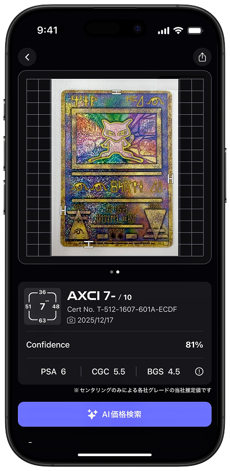 高性能AIセンタリング推定